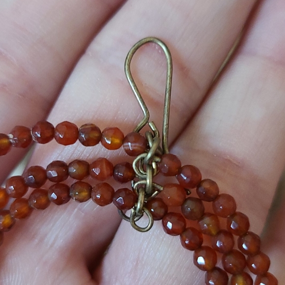 Carnelian Bead Earrings - Picture 7 of 10